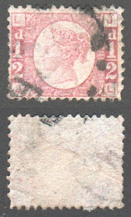 Great Britain Scott 58 Used Plate 11 - JL (P) - Click Image to Close